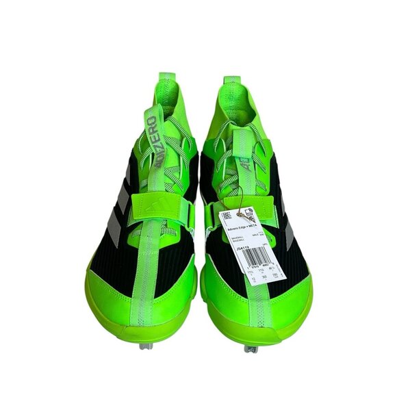 adidas Adizero Edge + METAL Solar Green/Black Baseball Cleats Size 12 JS4119 main image 7